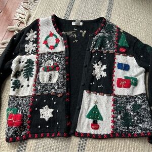 Vintage Christmas Cardigan Sweater